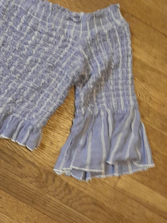 Free People Peasant Top Boho Flared Sleeve Cottagecore Romantic Casual Size L - Picture 4 of 8